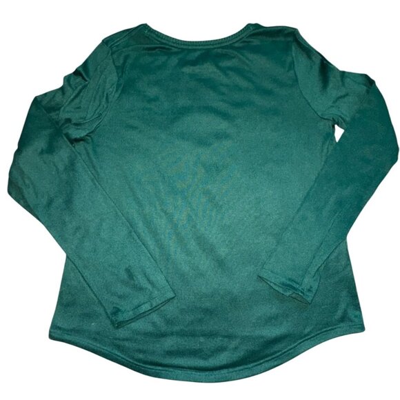 SO Girls "Feeling Jolly" Knit Holiday Shirt-Green-Size 14/16 - Picture 4 of 4